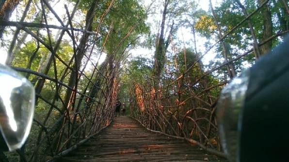 Ponte di legno a Padernello